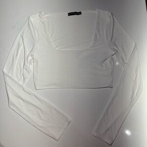 Cropped Long Sleeve Top